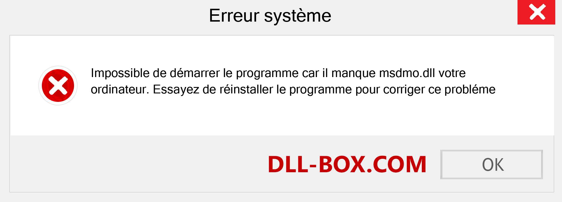 Le fichier msdmo.dll est manquant ?. Télécharger pour Windows 7, 8, 10 - Correction de l'erreur manquante msdmo dll sur Windows, photos, images